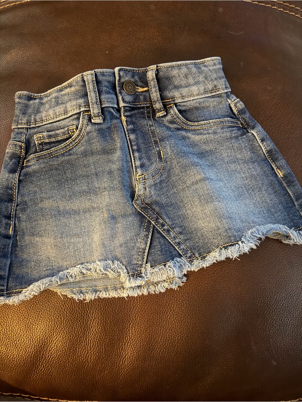 Jumping Beans Kids Frayed Hem Denim Shorts - Blue